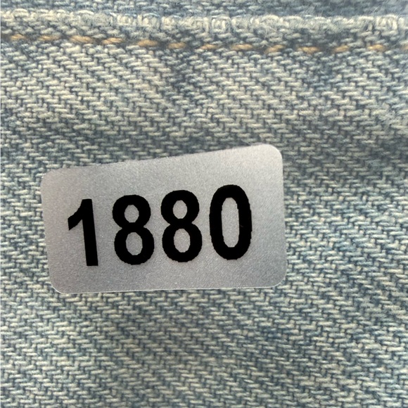 Free People We The Free Palmer Jeans Denim Cuffed Wide Leg Size 32 - Picture 12 of 12